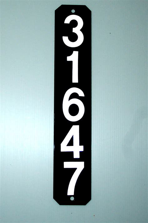 cast metal house number signs|reflective numbers for sign.